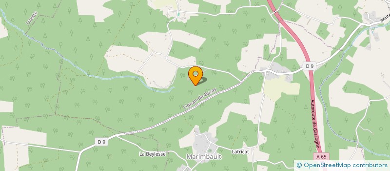 localisation de l'entreprise ASSO DES CAVALIERS DE BAZAS  LIGNAN-DE-BAZAS