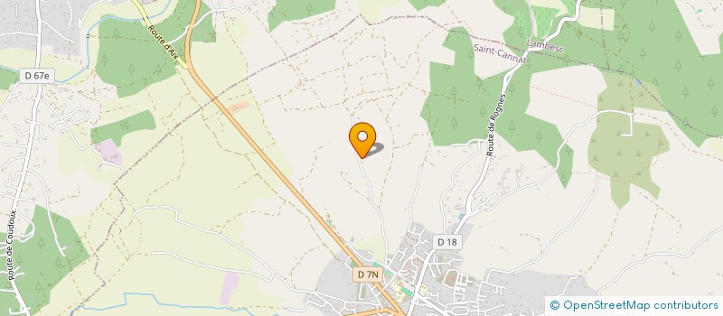 localisation de l'entreprise ASSO DES CAVALIERS FRANCAIS D ENDURANCE  SAINT-CANNAT