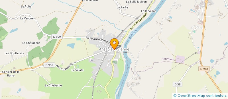 localisation de l'entreprise ASSO DES COMMERCANTS DE CONFOLENS  CONFOLENS