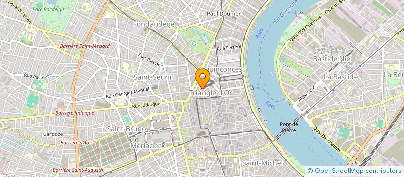 localisation de l'entreprise ASSO DES COMMERCANTS GALERIE LES GRANDS HOMMES 33  BORDEAUX