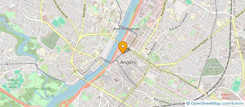 localisation de l'entreprise ASSO DES ENTRAINEURS ATHLETISME M ET L à ANGERS