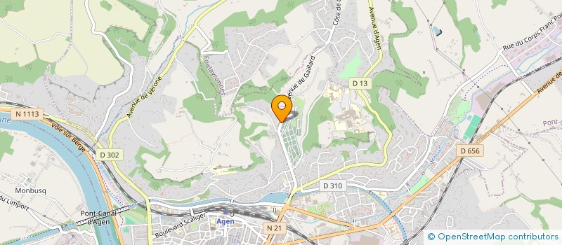 localisation de l'entreprise ASSO DES FAMILLES PROTESTANTES L & G à AGEN