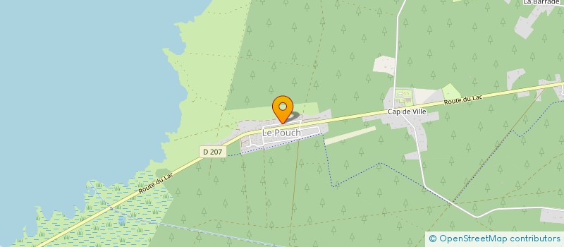 localisation de l'entreprise ASSO DES GOLFEURS DE CARCANS  CARCANS