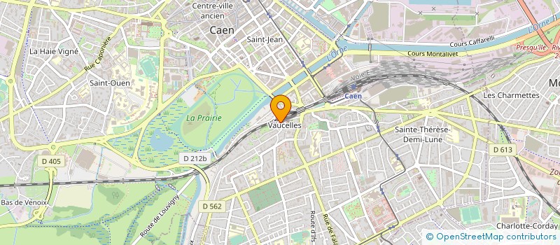 localisation de l'entreprise ASSO DES HABITANTS QUARTIER DE VAUCELLES à CAEN