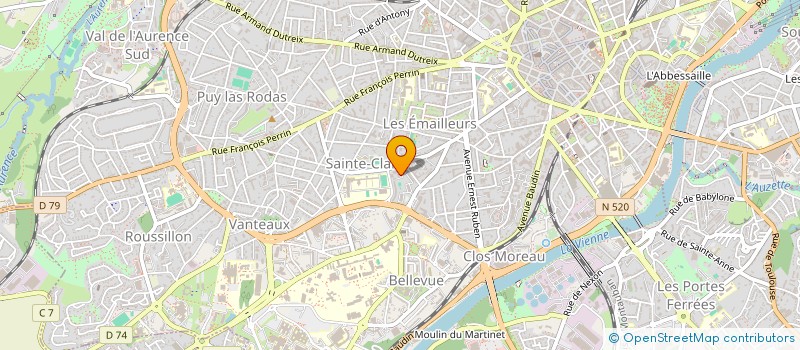 localisation de l'entreprise ASSO DES JEUNES DE STE CLAIRE à LIMOGES