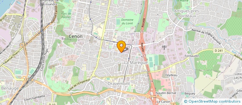 localisation de l'entreprise ASSO DES JEUNES POUR LE GRAND PAVOIS à CENON
