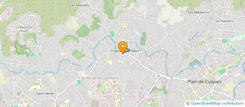 localisation de l'entreprise ASSO DES LOCATAIRES DES LAURIERS-CYPRES  MARSEILLE 13EME