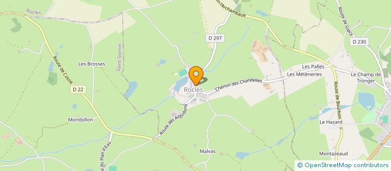 localisation de l'entreprise ASSO DES MALADES ET DU PERSONNEL  TRONGET