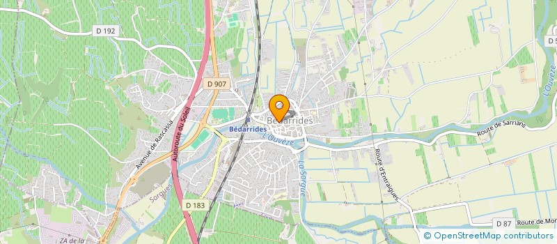 localisation de l'entreprise ASSO DES OEUVRES CATHOLIQUES DE BEDARRIDES  BEDARRIDES