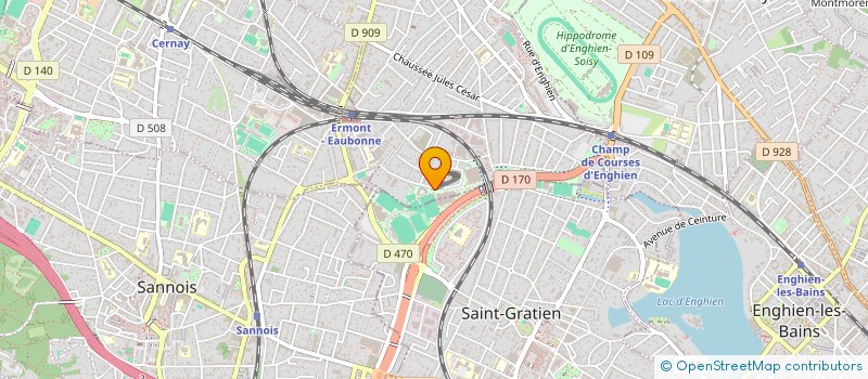 localisation de l'entreprise ASSO DES POLES SPORTIFS DU CDFAS DU VAL D OISE à EAUBONNE