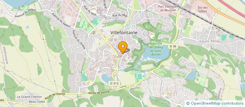 localisation de l'entreprise ASSO DES POLICIERS MUNICIPAUX VILLARDS  VILLEFONTAINE
