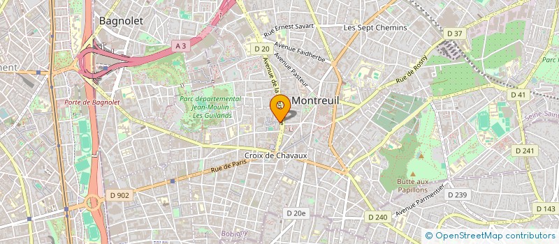 localisation de l'entreprise ASSO DEVELOP CERCLE YELIMANE EN FRANCE à MONTREUIL