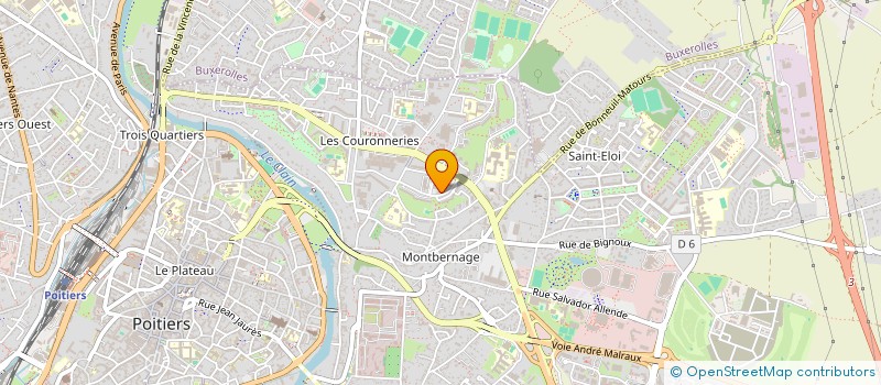 localisation de l'entreprise ASSO DEVELOP RECHER INFORMAT CARDIOLOGIE à POITIERS