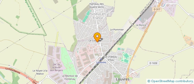 localisation de l'entreprise ASSO DEVELOPPEMENT CULTURE TEKE  LOUVRES