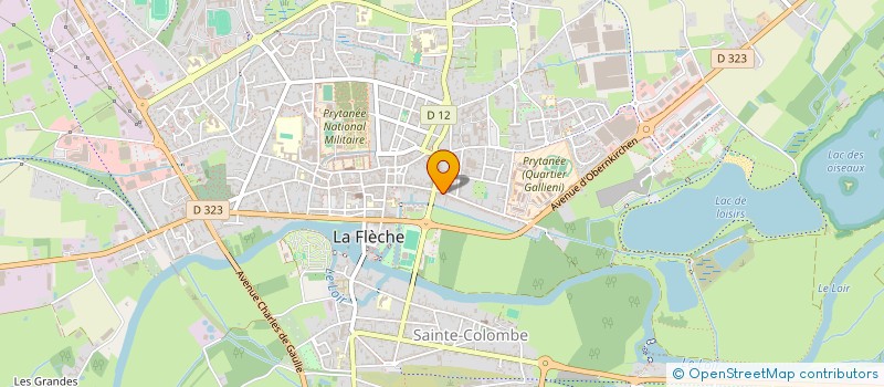 localisation de l'entreprise ASSO DEVELOPPEMENT DU LIVRE DE L'IMAGE ET DU SON à LA FLECHE