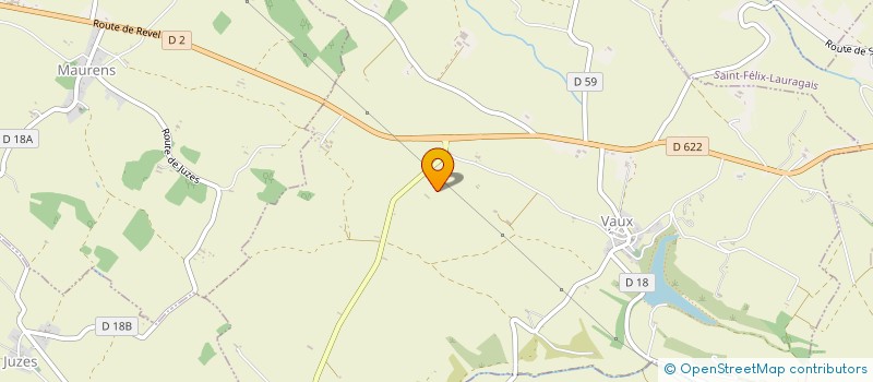 localisation de l'entreprise ASSO DEVELOPPEMENT LAURAGAIS à VAUX