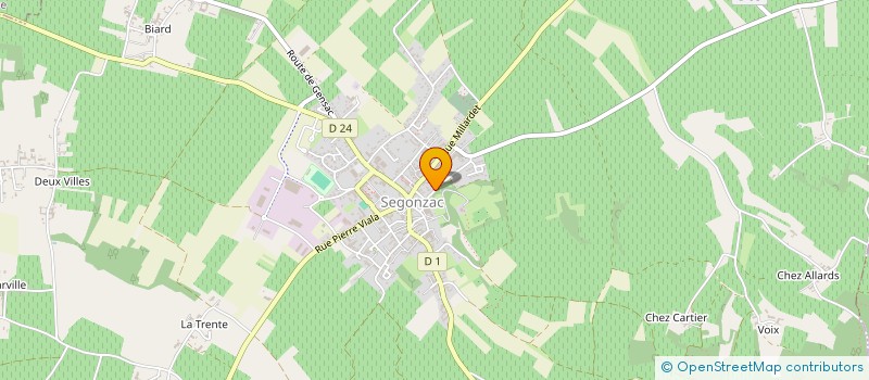 localisation de l'entreprise ASSO DIOCESAINE PAROISSE DE SEGONZAC à SEGONZAC