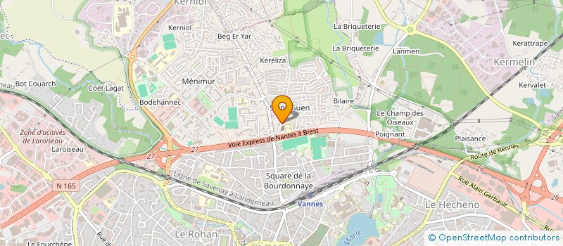 localisation de l'entreprise ASSO DIOCESAINE PAROISSE SAINT GUEN à VANNES