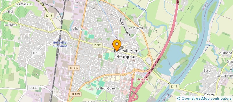 localisation de l'entreprise ASSO DISTRIBUTEURS TIMB ESCOMP à BELLEVILLE-EN-BEAUJOLAIS