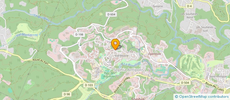 localisation de l'entreprise ASSO.DU COLLECTIF DES SOLIDARITES 2000 à VALBONNE
