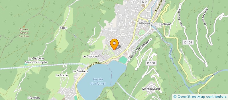 localisation de l'entreprise ASSO ECURIE ALPES QUADRILLE à ALLEVARD
