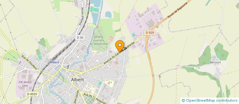 localisation de l'entreprise ASSO ENK'ART à ALBERT