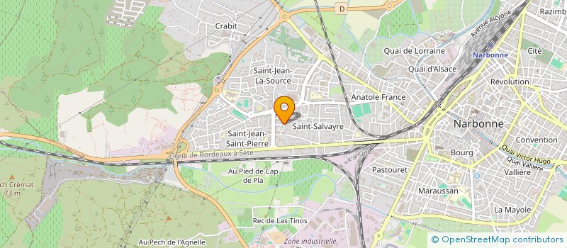 localisation de l'entreprise ASSO ENTRAIDE ANIMATION à NARBONNE