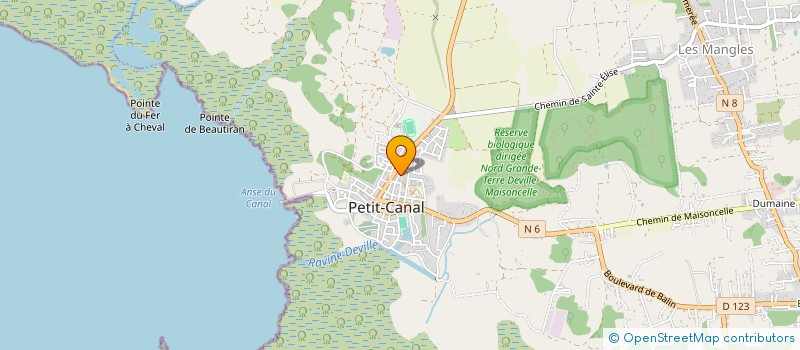 localisation de l'entreprise ASSO ENVIROVERT à PETIT-CANAL
