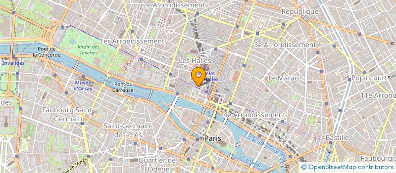 localisation de l'entreprise ASSO ETUDES FORMA AMERIQUE LAT à PARIS