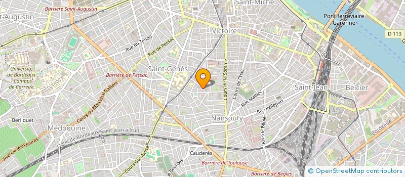 localisation de l'entreprise ASSO EUROPEENNE DE CURRICULUM VITAE  BORDEAUX