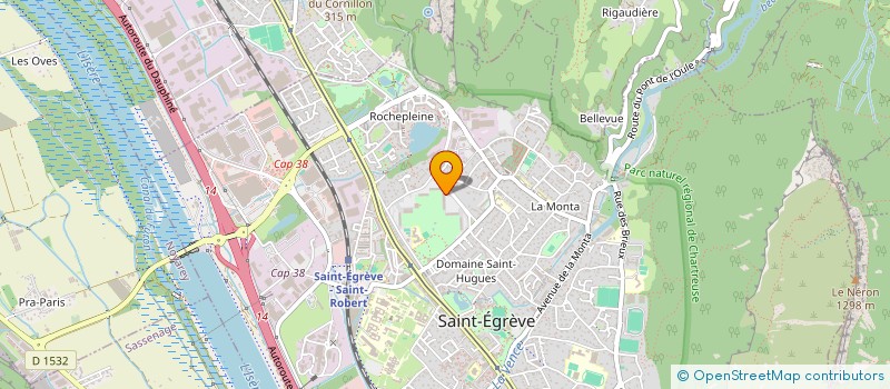 localisation de l'entreprise ASSO FAMILIARI LANGUE ANGLAISE  SAINT-EGREVE