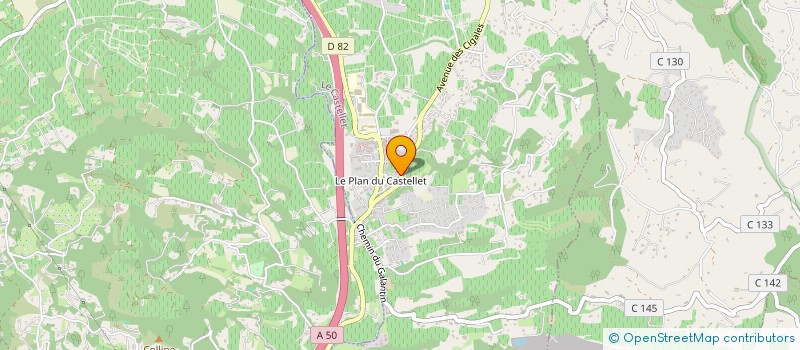 localisation de l'entreprise ASSO FAMILLES D'ACCUEIL  LE CASTELLET