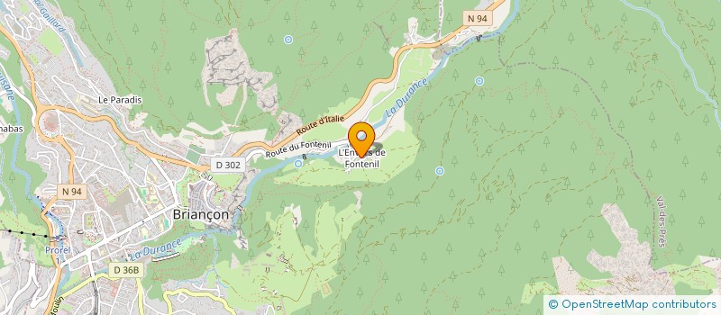 localisation de l'entreprise ASSO FEDEREE POUR LE DON DU SANG BENEVOLE DANS LE BRIANCONNAIS  BRIANCON