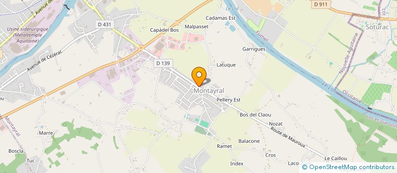 localisation de l'entreprise ASSO FESTAYRAL  MONTAYRAL