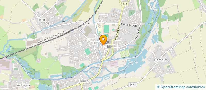 localisation de l'entreprise ASSO'FESTIVAUX à CORBIE