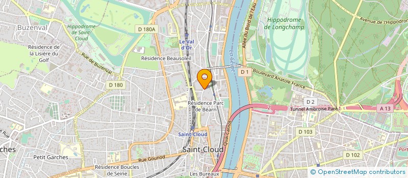 localisation de l'entreprise ASSO FONDATION SERVICE POLITIQUE à SAINT-CLOUD