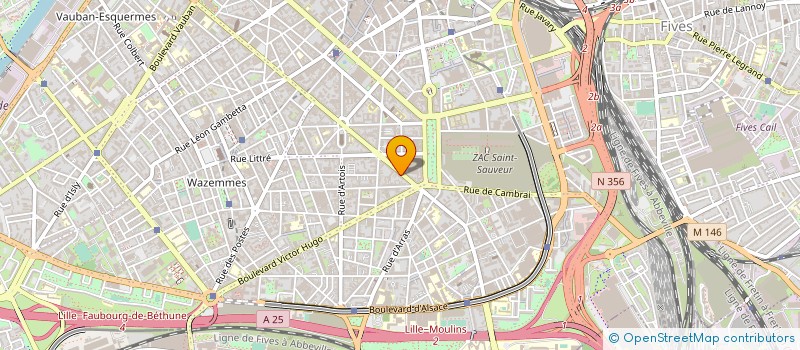 localisation de l'entreprise ASSO FORMAT CONTI INDU TEXT à LILLE