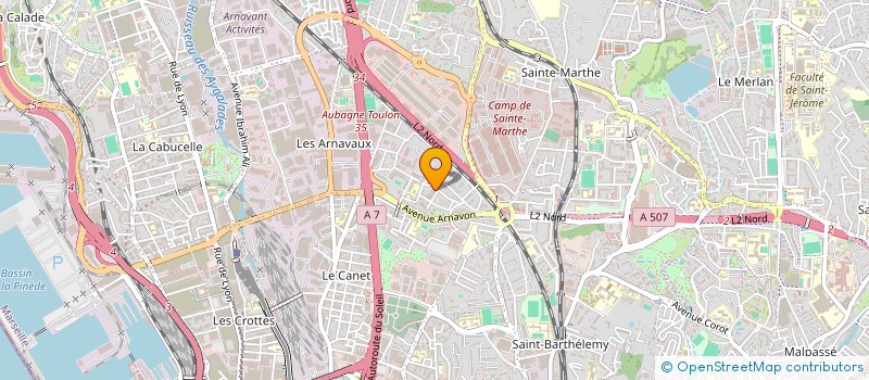 localisation de l'entreprise ASSO FORMAT EMPLOI HABIT RENOV ENVIR  MARSEILLE 14