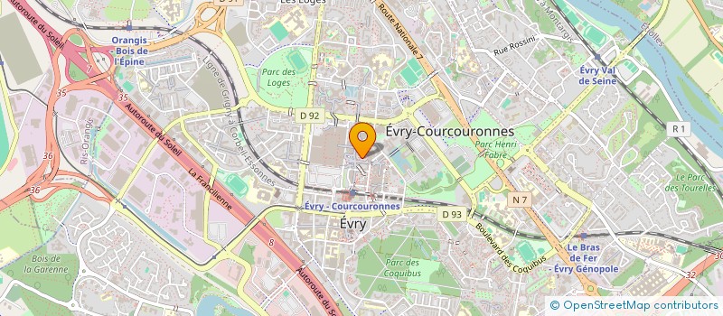 localisation de l'entreprise ASSO FORMAT RELIU TRAVAU CONNE à EVRY-COURCOURONNES