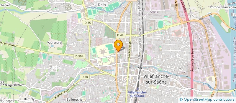 localisation de l'entreprise ASSO FOYER JEUNES TRAVAILLEURS à VILLEFRANCHE-SUR-SAONE