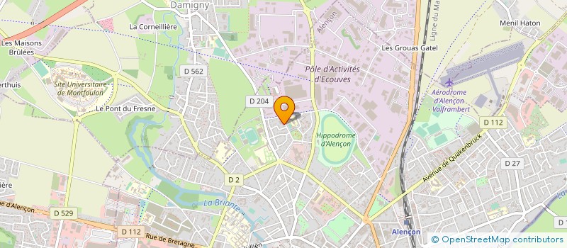 localisation de l'entreprise ASSO FOYER JEUNNES TRAVAILLEURS à ALENCON