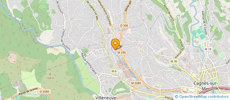 localisation de l'entreprise ASSO FRANCE SUD à CAGNES SUR MER