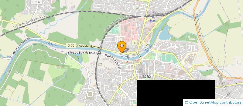 localisation de l'entreprise ASSO FRANCO PORTUGAISE AGGLOMERATION DACQUOISE à DAX