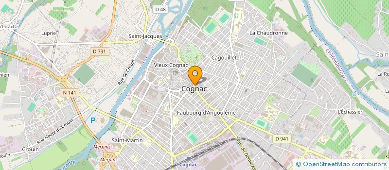 localisation de l'entreprise ASSO FRANCOIS 1ER à COGNAC