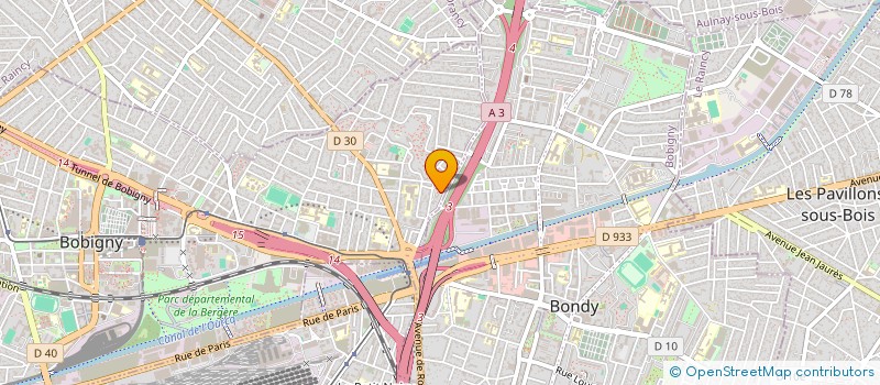 localisation de l'entreprise ASSO GENIIO  BOBIGNY