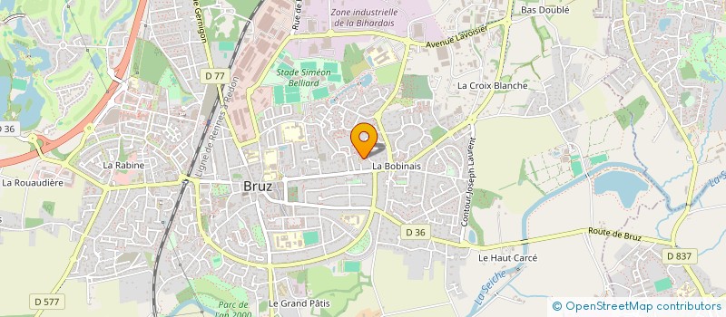 localisation de l'entreprise ASSO GEST CENTR RURAL à BRUZ