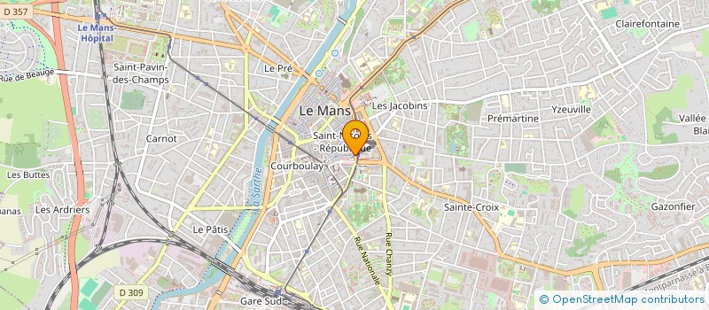 localisation de l'entreprise ASSO GEST RESTAURANT INTER MAINE 2000 à LE MANS