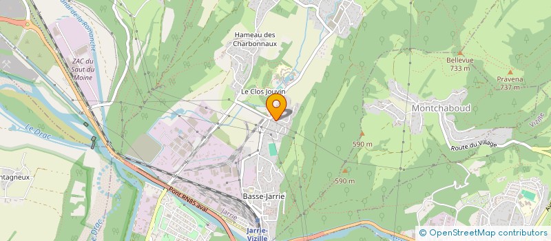 localisation de l'entreprise ASSO GESTION ANIMATION CSC A MALRAUX  JARRIE