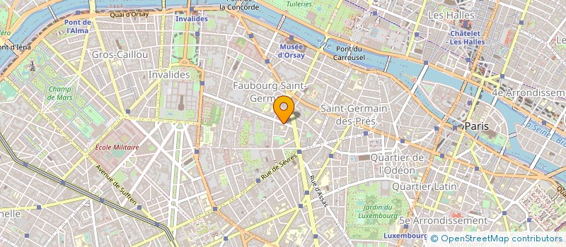localisation de l'entreprise ASSO GESTION COURS CATHO HULST à PARIS