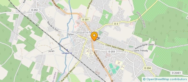 localisation de l'entreprise ASSO GESTION DU RESTAURANT DE L'HOTEL DES IMPOTS DE LESPARRE à LESPARRE-MEDOC